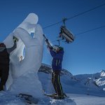 Image for the Tweet beginning: Snow Sculptures Back in Ischgl