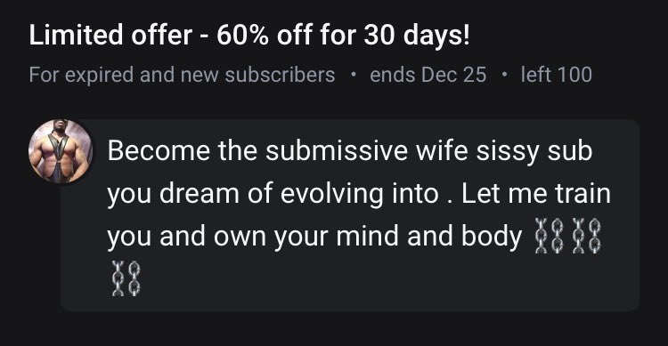 chocolatebrum's tweet photo. Live your wildest fantasies out with your favourite BBC β οΈ
Yes 60% Off β¬οΈ
https://t.co/o3WrJQpAWz https://t.co/ftMYgH3K6S