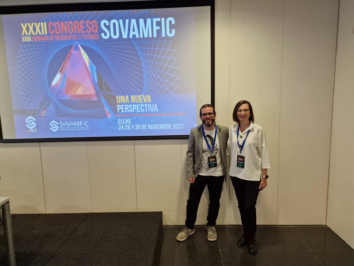 SoVaMFiC_cys's tweet photo. Nuestro GdT también ha estado representado en JJRR - Congreso @SoVaMFiC 
Blanca Rovira y Pedro Lozano dan un taller sobre Comunicación Tutor - Residente #UnaNuevaPerspectiva https://t.co/AyeslcpVR1