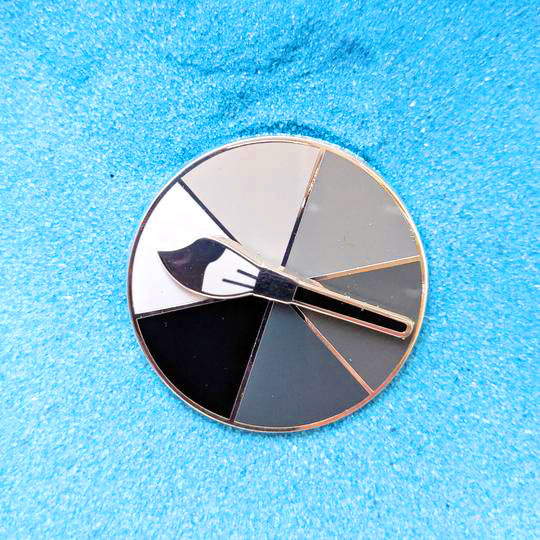 #paintbrush #spinner #pins for deciding what #colour to use

Get it at smallriniladyshop.com⁠
or at Etsy at PinsByRini.Etsy.Com