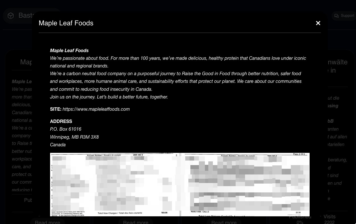 Brett Callow on Twitter "Black Basta has listed Canadian meat company