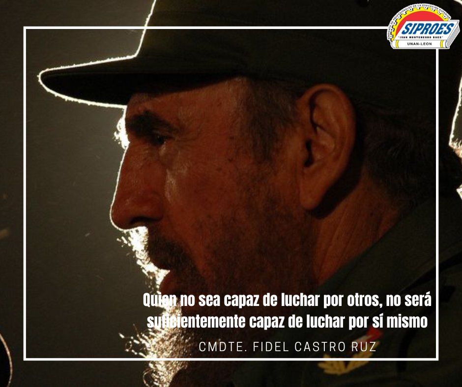 Uno de los grandes legados que nos dejó el Cmdte Fidel fue el Trabajo por la unidad e integración de América Latina y el Caribe además de su lucha antiimperialista
#FidelPorSiempre 
#LeonRevolucion 
#UnidosEnVictorias