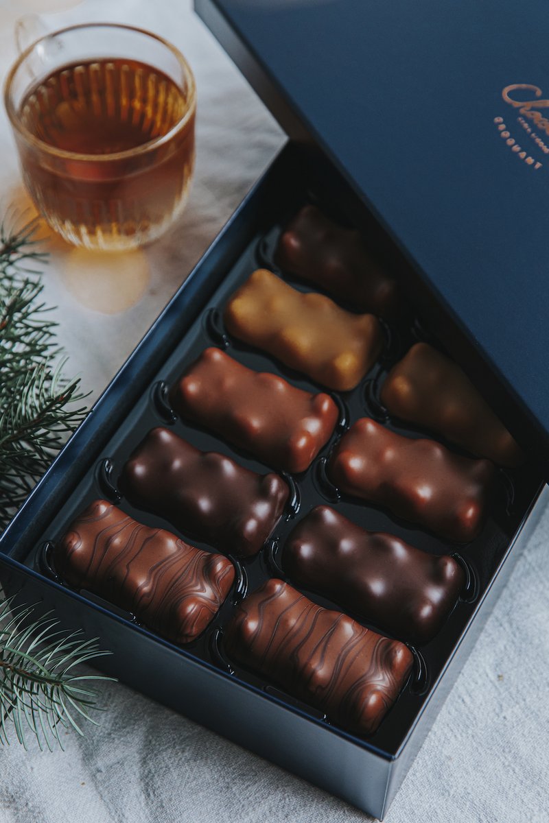 Mon coffret de 42 Oursons de Noël en édition limitée #christmasiscoming #lesoursonsdecyrillignac #ideecadeau #gourmandcroquant