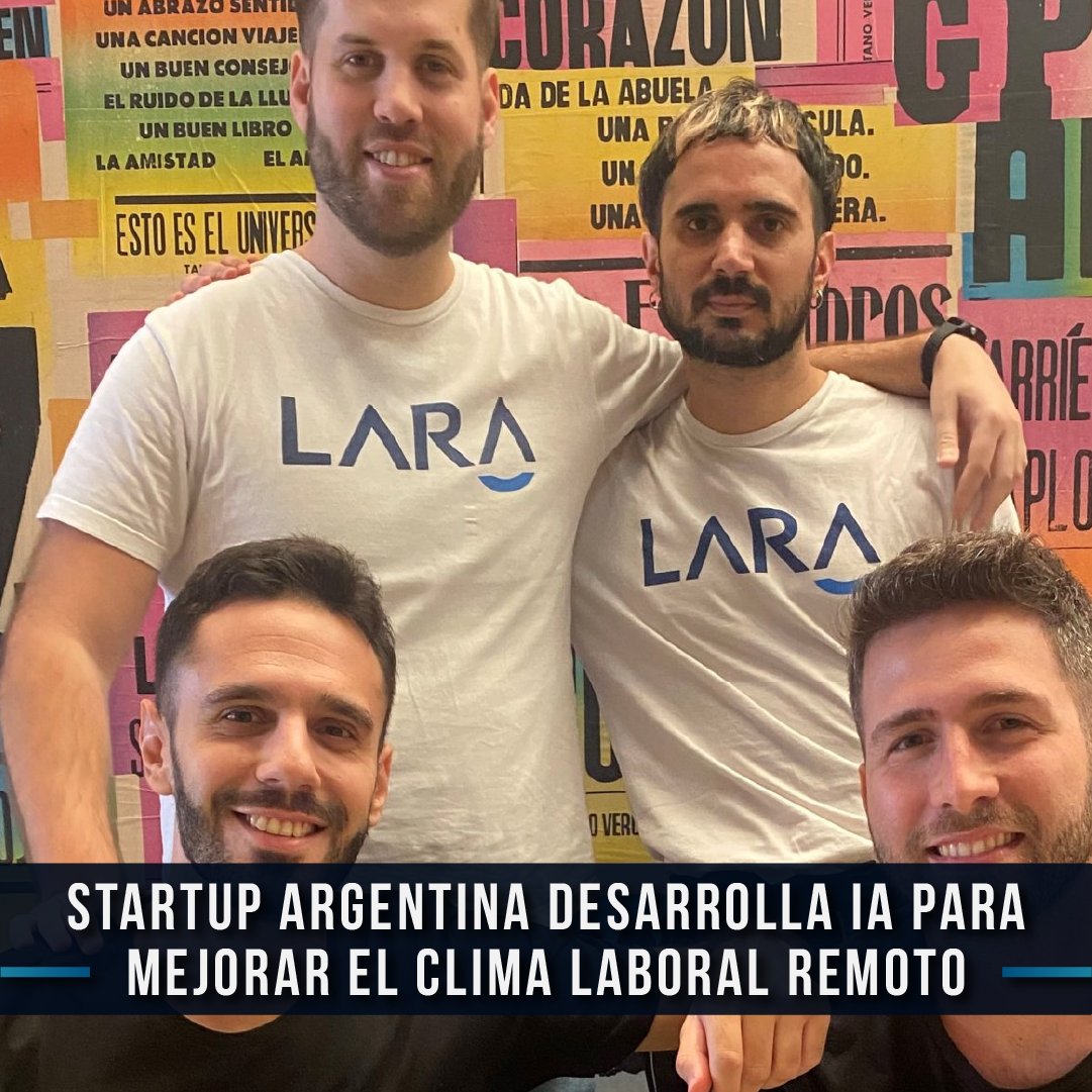 somospymes's tweet image. ▶️ #Tecnología

#LaraAI es el nombre de la #startupargentina que obtuvo este mes una inversión de 1,1 millones de dólares en su ronda semilla.

👉 somospymes.com.ar/item/61342-sta…

#SomosPymes #PyMES #Inversiones #RondaSemilla #InteligenciaArtificial #ClimaLaboral #TrabajoRemoto