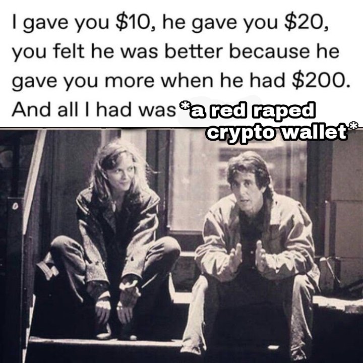 cryptogences's tweet image. #cryptomeme #crapto #Bitcoin #cryptotrading #cryptowallet 🧾
 
🥹👇