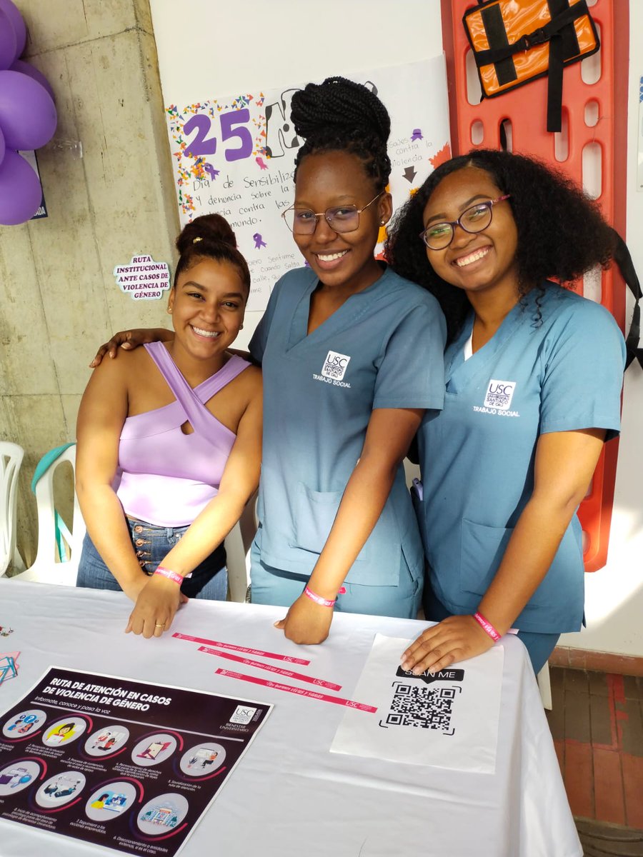facultadhya's tweet photo. El programa de Trabajo Social y Bienestar Universitario se suman a la conmemoración del Día Internacional de la Eliminación de la Violencia contra la Mujer, socializando la ruta de atención que tiene nuestra universidad. ¡Te esperamos en el Bulevar USC!  #TrabajoSocialUSC https://t.co/H3S2vGBBvd