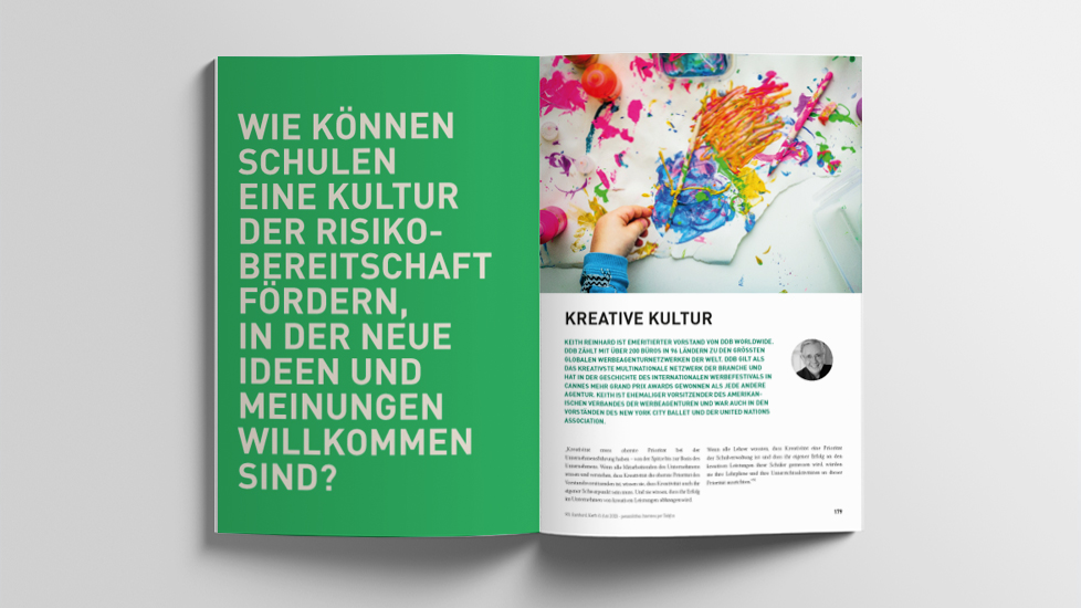 WAS KANN SCHULE VON DER KREATIVINDUSTRIE LERNEN? Darüber habe ich auch mit Keith Reinhard, Chairman Emeritus von DDB Worldwide gesprochen.
Ein spannendes Beispiel aus "WENN SCHULE AUF IDEEN BRINGT - 100 KREATIVE DENKEN BILDUNG NEU"
Ergänzende Infos: lnkd.in/eX-HkgFH