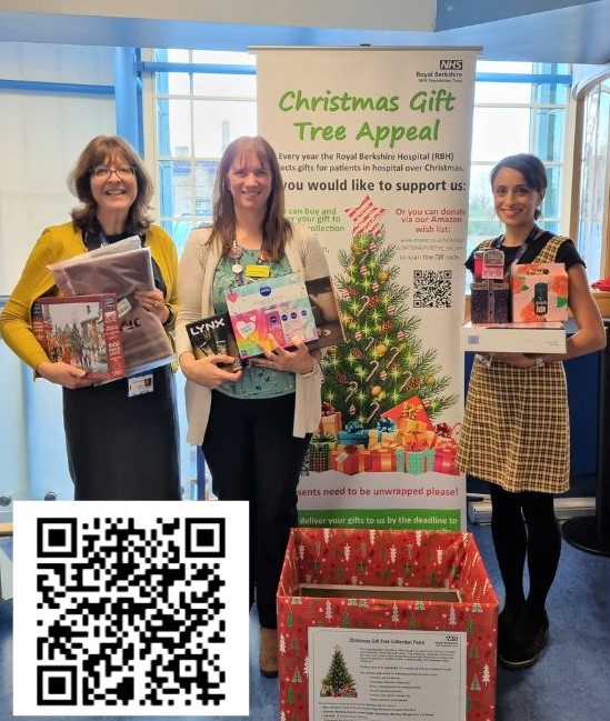 RBNHSFT's tweet photo. No one should go without a gift at Christmas. That's why our Christmas Tree Gift Appeal is open again this year! We’re aiming for 900 pressies so every patient staying with us on Christmas Day has a gift to open. Please check out our wishlist, thanks! https://t.co/J4cwfaOlq5 https://t.co/RsmuMcWN1d