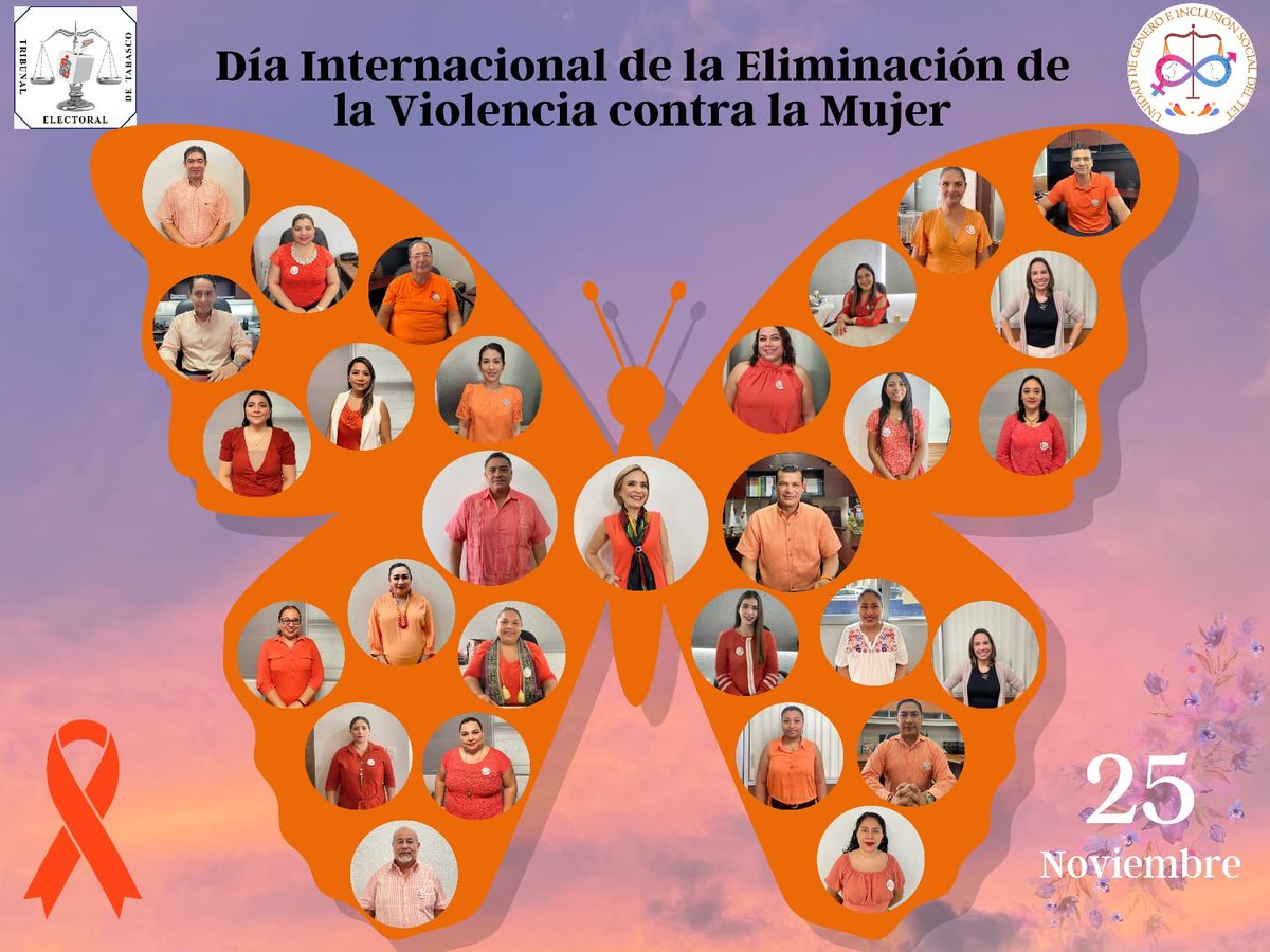 UnidadTet's tweet photo. En el marco del Día Internacional de la Eliminación de la Violencia contra las Mujeres, las y los trabajadores del @TE_TABASCO, se unen y dicen NO a la #ViolenciaContraLaMujer. #25Nov. https://t.co/2cj9DNmJGs