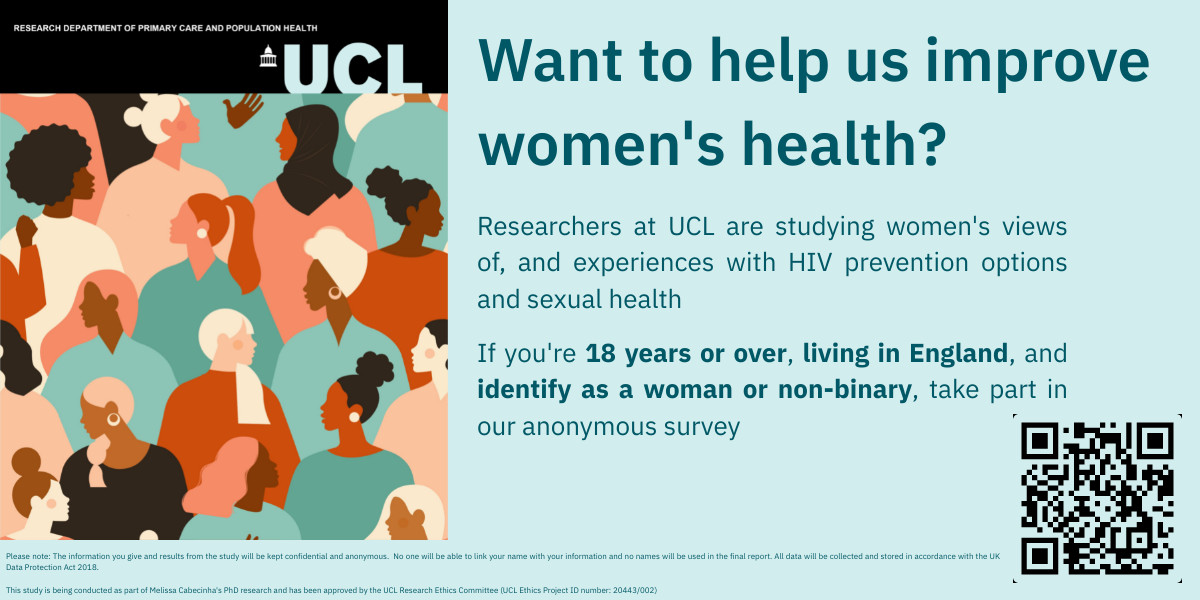 Have 10 minutes to spare? Take a short survey to help us improve sexual health care and HIV prevention services!

Take part here --> bit.ly/whivpr
