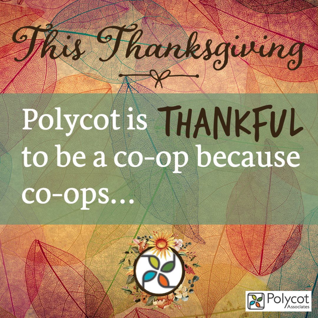 polycotscoop's tweet photo. This Thanksgiving, Polycot Associates thankful for all of the benefits of being a co-op. #Thanksgiving #Holidays #coop #Polycot #PolycotAssociates #turkey #fall #autumn #Christmas #Thankful #Thankfulness https://t.co/twjvHSQgnW