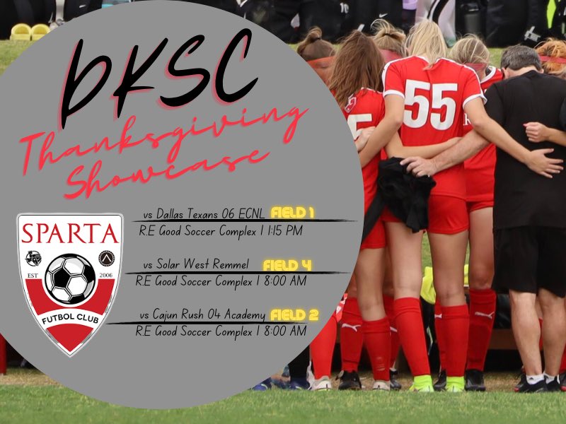 schedule for this weekend!! ❤️⚽️ <a href="/04Fcnl/">Sparta FC 04 FCNL</a>