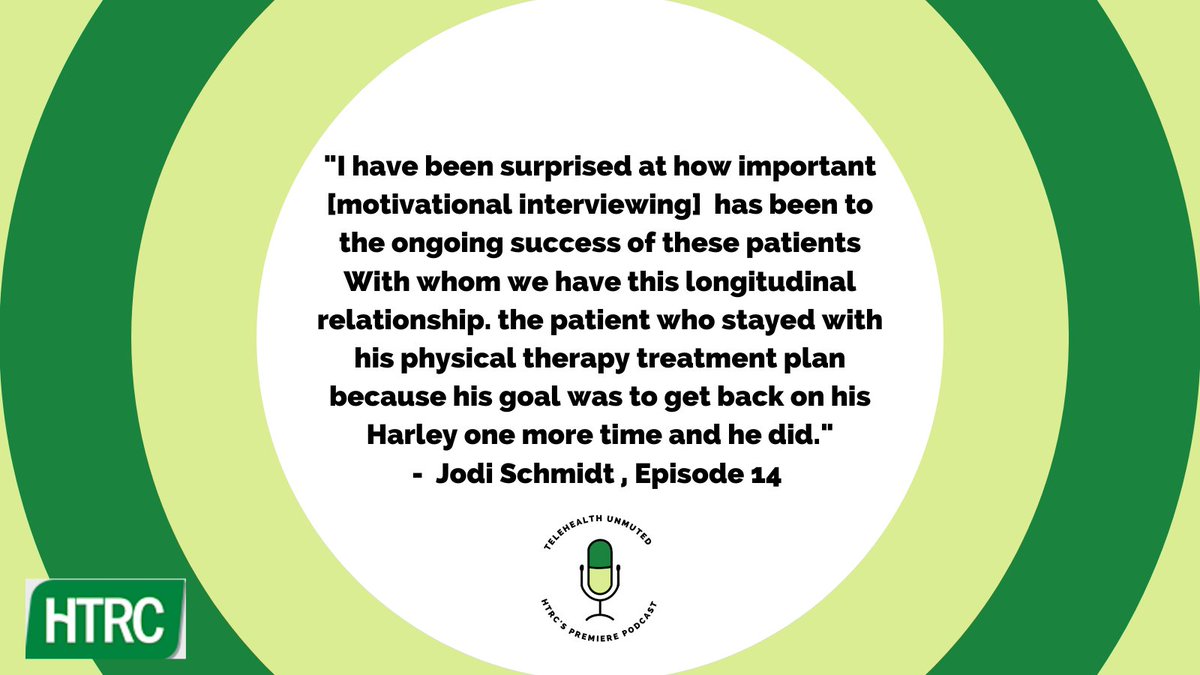 Long-term relationships between providers and patients lead to better outcomes. Listen to Episode 14 of Telehealth Unmuted to learn more about how telehealth can facilitate these relationships!

Apple Podcast: apple.co/3UXDKXC
Spotify:spoti.fi/3X4Jq3G