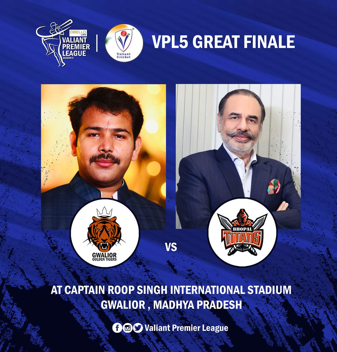 vpl2020's tweet photo. #ObelloLifeVPL5 Great Finale 🏟️ Just One day to go...

#valiantforgoodcause #ValiantPremierLeague #ValiantinGwalior #VPLinGwalior https://t.co/1yN2u0MvX7