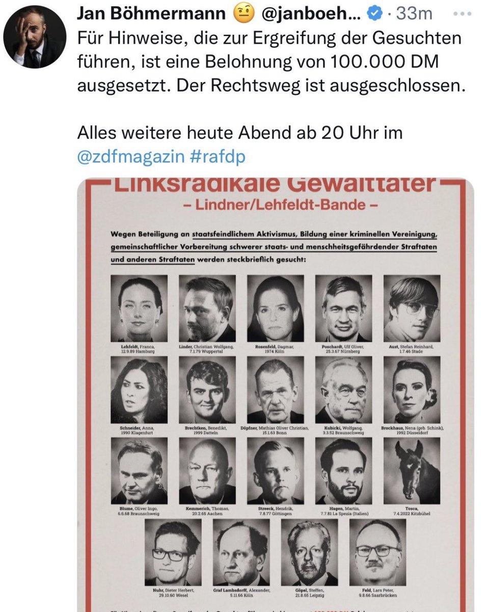 Birgit_Kelle's tweet photo. Ich stelle hiermit meine GEZ-Zahlungen ein. Und empfehle allen, das auch zu tun. Wir werden gezwungen Hetze und Propaganda mitzufinanzieren im Namen einer sogenannten Grundversorgung. Ich erkläre mich hiermit als ausreichend versorgt. #ÖRR #ZDF #ARD #ZDFMagazinRoyale #Boehmermann https://t.co/UWvECh2mtn