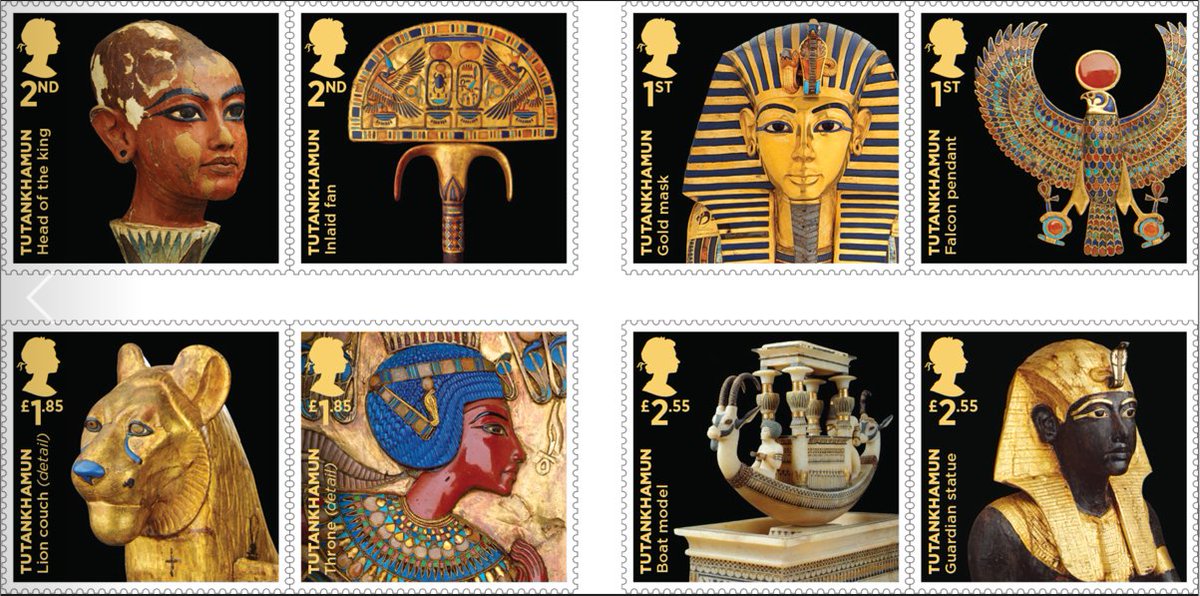 We are delighted to announce our collaboration with the Royal Mail in producing a Special Stamp Collection commemorating the centenary of the discovery of Tutankhamun's tomb in November 1922. See Royal Mail's website: shop.royalmail.com/special-stamp-… #RoyalMail #Tutankhamun