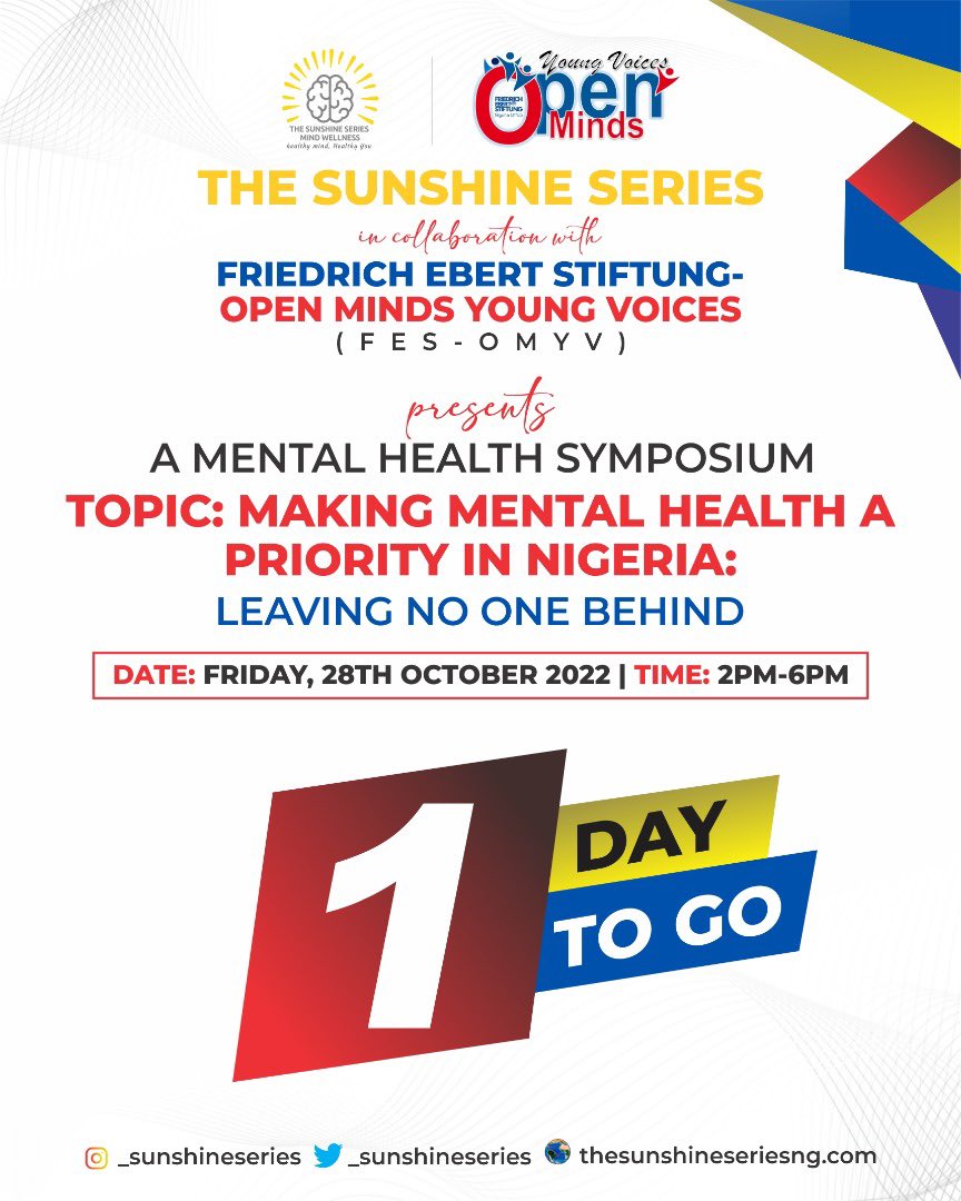 _sunshineseries's tweet photo. Are you guys ready for the long awaited Mental Health Symposium???
It’s just one day left you guysss… We are bursting with excitement!
thesunshineseries #themindwheelproject #laycounselor #laycounseling #laycounselorsnetwork #mentalhealthtraining #psychologicalfirstaid https://t.co/JwN4fMfkIw