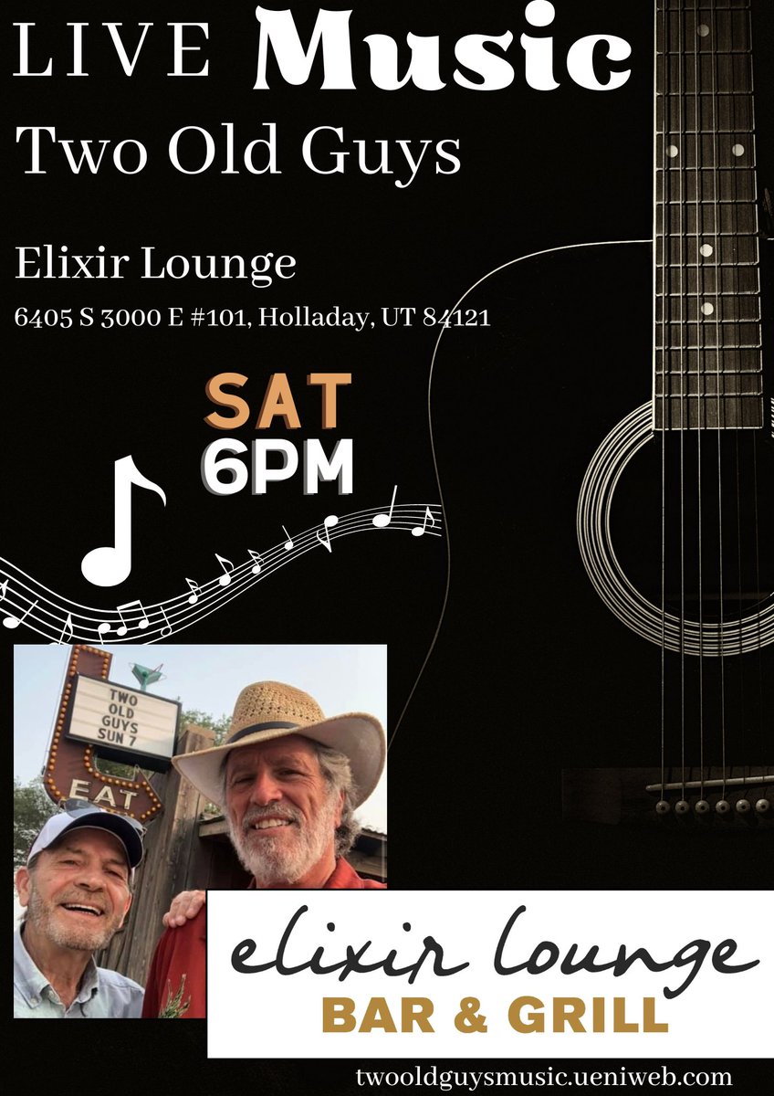 TwoOldGuysMusic's tweet photo. Enough Turkey...come hang out with us at the Elixir Lounge, Sat 6pm....get your groovin' on! https://t.co/JDeRkL1Oj0