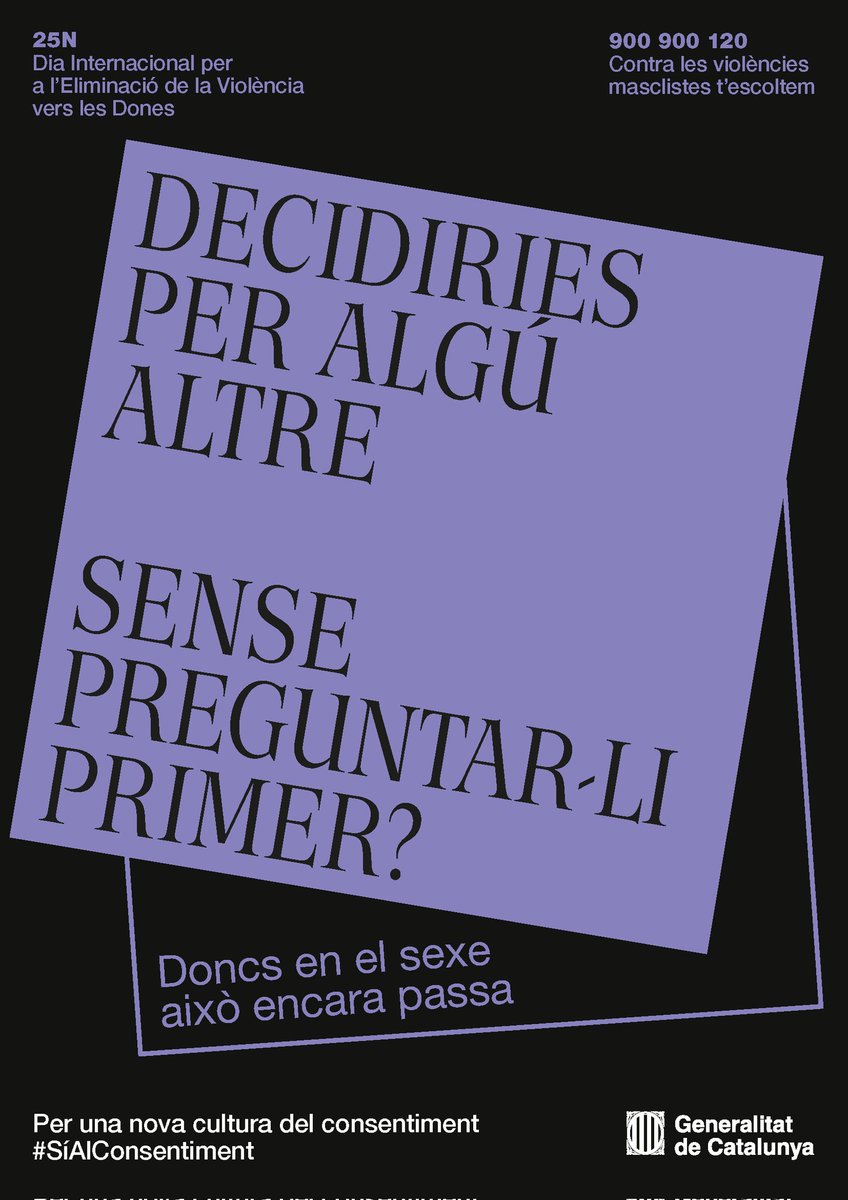 InsFlos's tweet image. Treballem sense descans per fer del Flos i el món un espai segur i lliure de violència
25N Dia internacional contra la violència vers les dones
#25N #flosfeminista #síalconsentiment