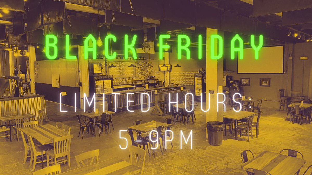 To allow our staff to spend some extra time with friends and family this Thanksgiving weekend, we will be open for limited hours today. See you this evening from 5-9pm. 

All retail is 15% off this weekend for your holiday shopping needs. Starts today.