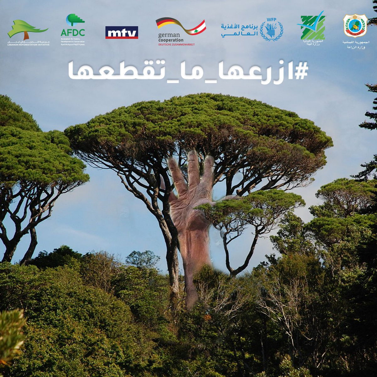 LRILB's tweet photo. الإيد اللي بتزرع، ما بتعرف تقطع.
السنة، #شحلها_ما_تقطعا لتدفيك.
#ازرعها_ما_تقطعها
#generationrestoration #plantingseason22 #savetrees #weplant #weforest #walk2cop27 #campaign #walk2plant #grow_forests #TreesAreCool #greenpartners #plantatree https://t.co/mOXe4TQuWE