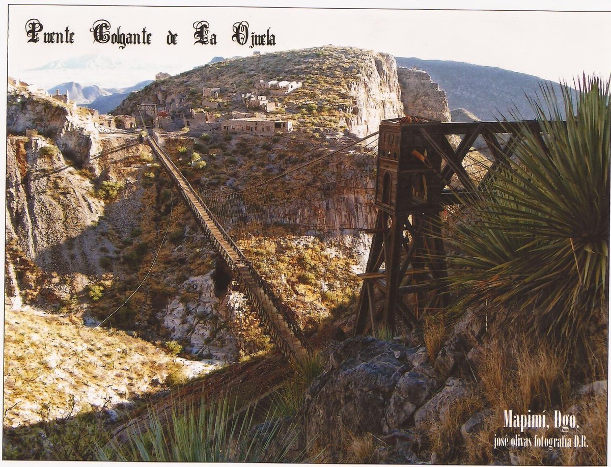 Alonso_Blancas's tweet photo. Si eres de espíritu intrépido y estás buscando el destino ideal para disfrutar del #TurismoDeAventura, #Mapimi-Ojuela✨ donde podrás volar desde una tirolesa.
🔶Faltan 2 días para el #AniversarioDeMapimi
#VisitMapimi
#PueblosMagicos
#MapimiLoTieneTodo https://t.co/AswRcsWoIr