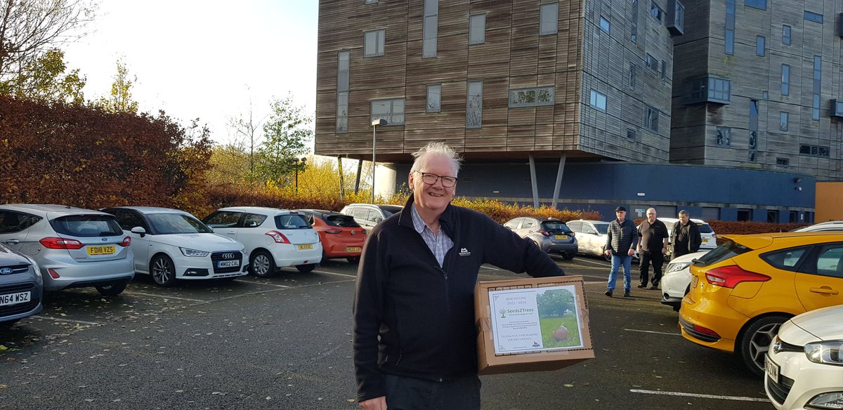 It was lovely to handover a #Seeds2trees growing pack to South Tyneside Cllr David Herbet. Think they are in good hands
