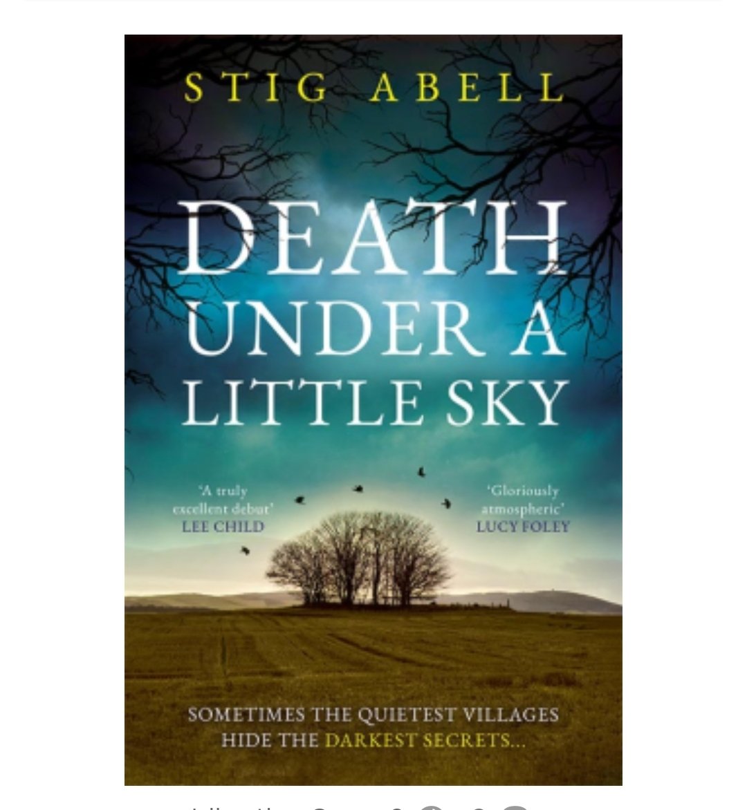 Huge thanks to @HarperCollins @HarperFiction for the invitation to read Stig Abell's new novel ahead of publication #DeathUnderALittleSky