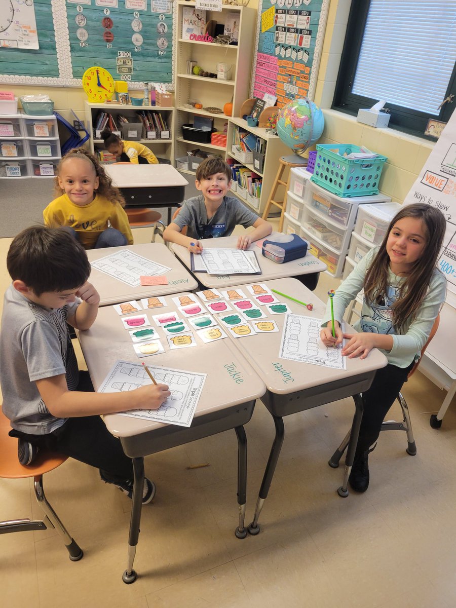 mrspruittRW's tweet image. Place Value Ice Cream Cone puzzles!!