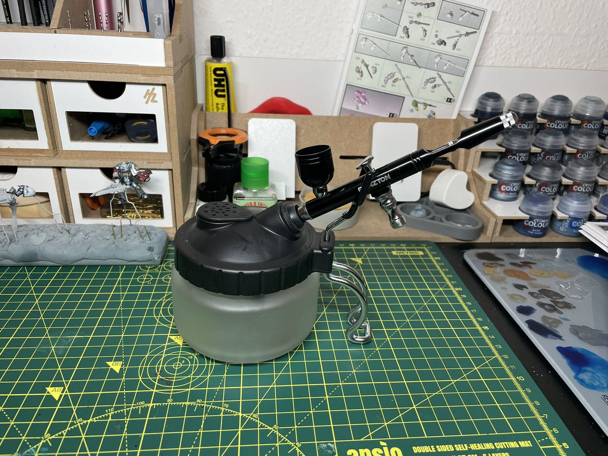So, been busy with a few things lately, &amp; haven’t been able to paint much. But, I have taken a step up, &amp; get myself an AIRBRUSH. I’ve fiddled around with this ting a bit so far, but I’ll probably be spending a good chunk of time learning how to use it before I post another mini
