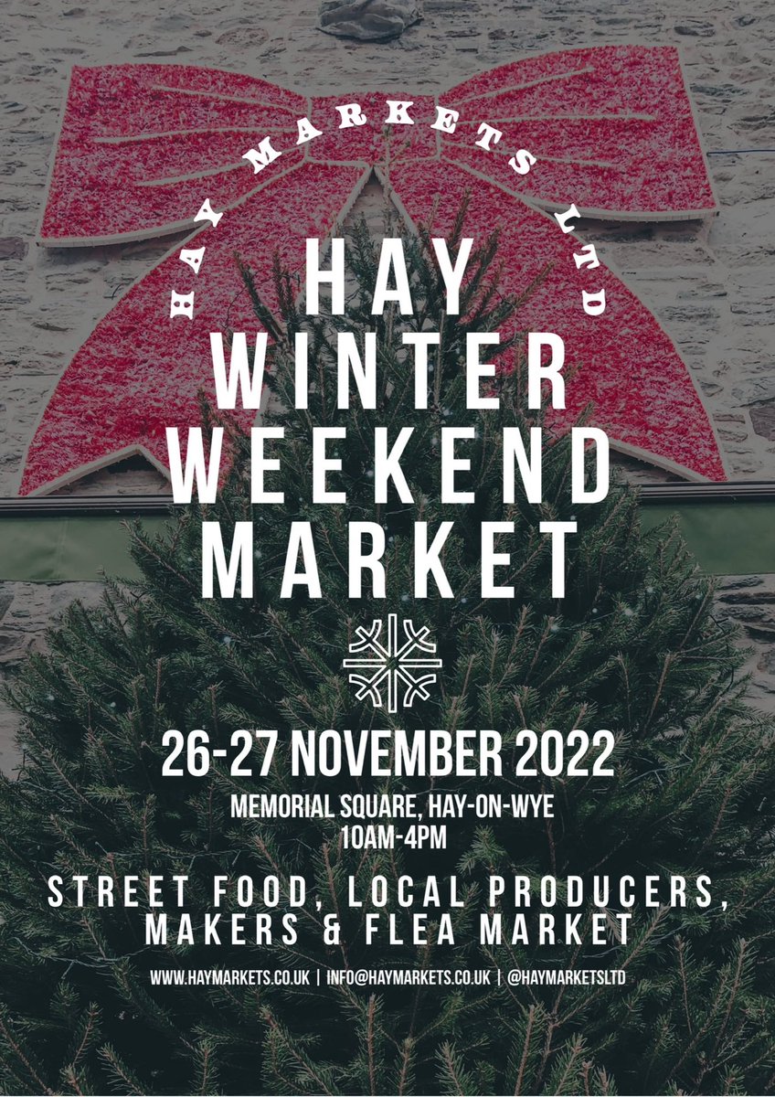We’ll be at <a href="/haymarketsltd/">Hay Markets Ltd</a> Hay Winter Weekend Market Saturday &amp; Sunday 10am-4pm 🤩🎄⭐️#localcharcuterie #salami #curedmeats #artisanproducer #hayfestival #christmasshopping #hayonwye #festive #food #madeinhay #supportsmallbusiness facebook.com/events/s/hay-w…