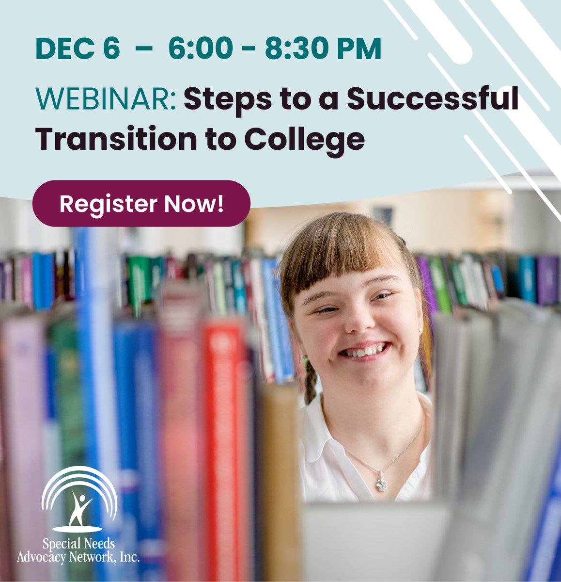 Transitioning to college is a big step in your child's journey – help them be fully prepared for the change. In this webinar, we'll share advice your child needs to grow as a self-advocate and to find accommodations in higher education.
.
Register here: bit.ly/3V0jwwv