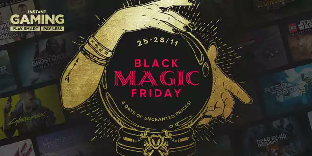 Yooo les gars c'est le Black Friday et avec <a href="/InstantGamingFR/">Instant Gaming</a> il y a des promos de dingues du 25 au 28 Nov 🎁 Foncez ici instant-gaming.com/fr/promo/black… si vous avez prévu d'acheter un jeu c'est tout bénef 👌
