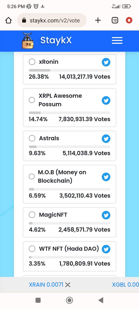 HadaNFT's tweet photo. @StaykX_ voting for WTF NFT staking is open.

However, we're going to request the #Hada community to vote for @xrppossum.

Another great collection on the #XRPL. I hear there is a huge staking pool if they win.

https://t.co/NU7ba9EJ6c https://t.co/Rm2xz78hCq