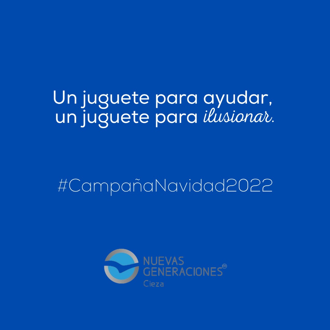 🔵 Nos unimos a la campaña solidaria de recogida de juguetes que organiza nuestra formación a nivel regional.

📍 C/Pedro Massa Pérez, 65, Bajo. De lunes a jueves, de 17:00 a 20:00 h entre el 28 de noviembre y el 21 de diciembre. 

🔗 ciezaenlared.com/Principal/2022…
