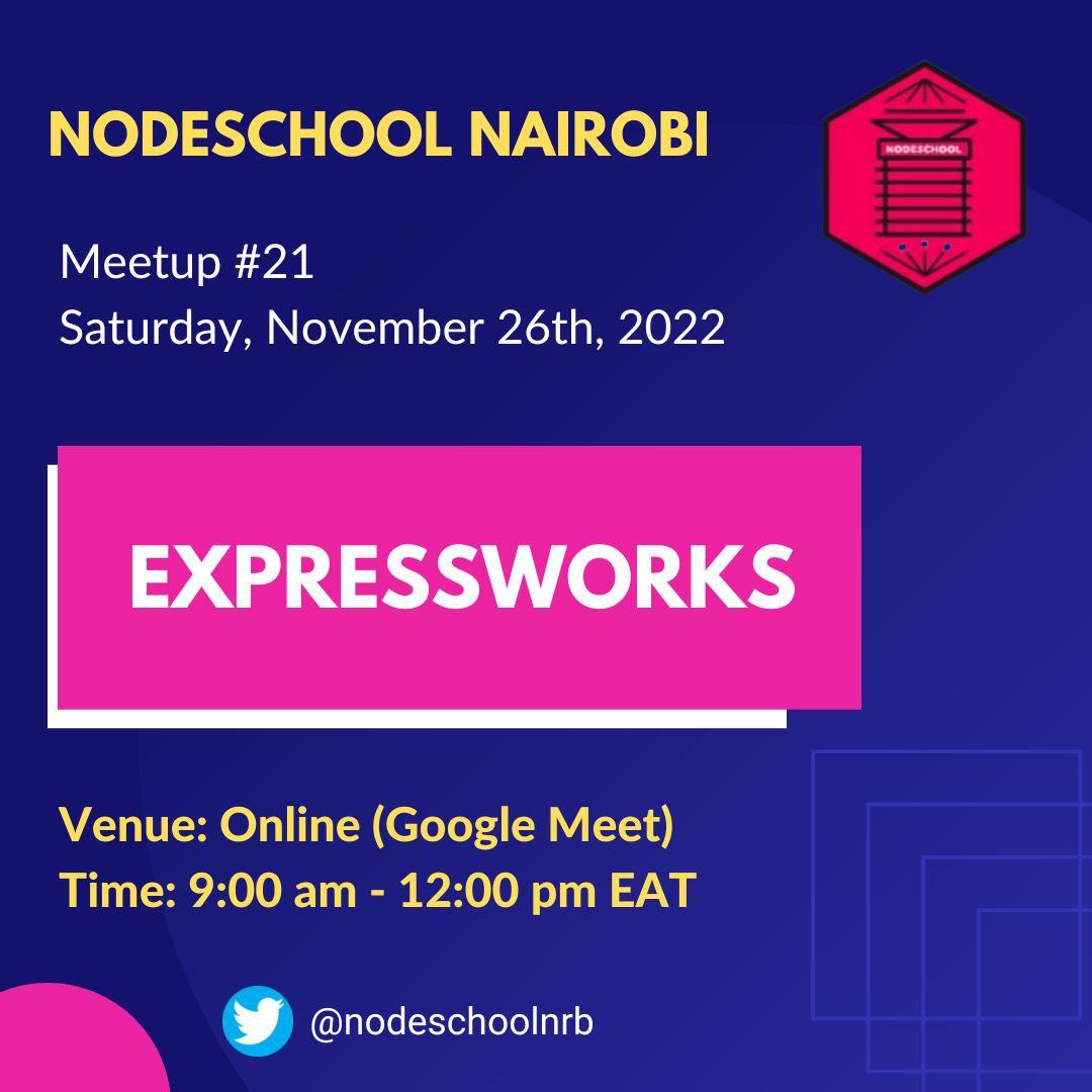 Just a few more hours to go before we go live. The tickets will not be available after midnight.  If you still haven't grabbed yourself one, head over to   eventbrite.com/e/nodeschool-n… and grab yourself one. See you tomorrow!🥳🥳
#javascript