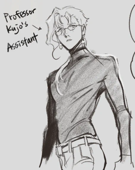ooooops! Missed this one. But I guess it doesn't matter with the story.
Although I like this tiny doodle of him. 👀 