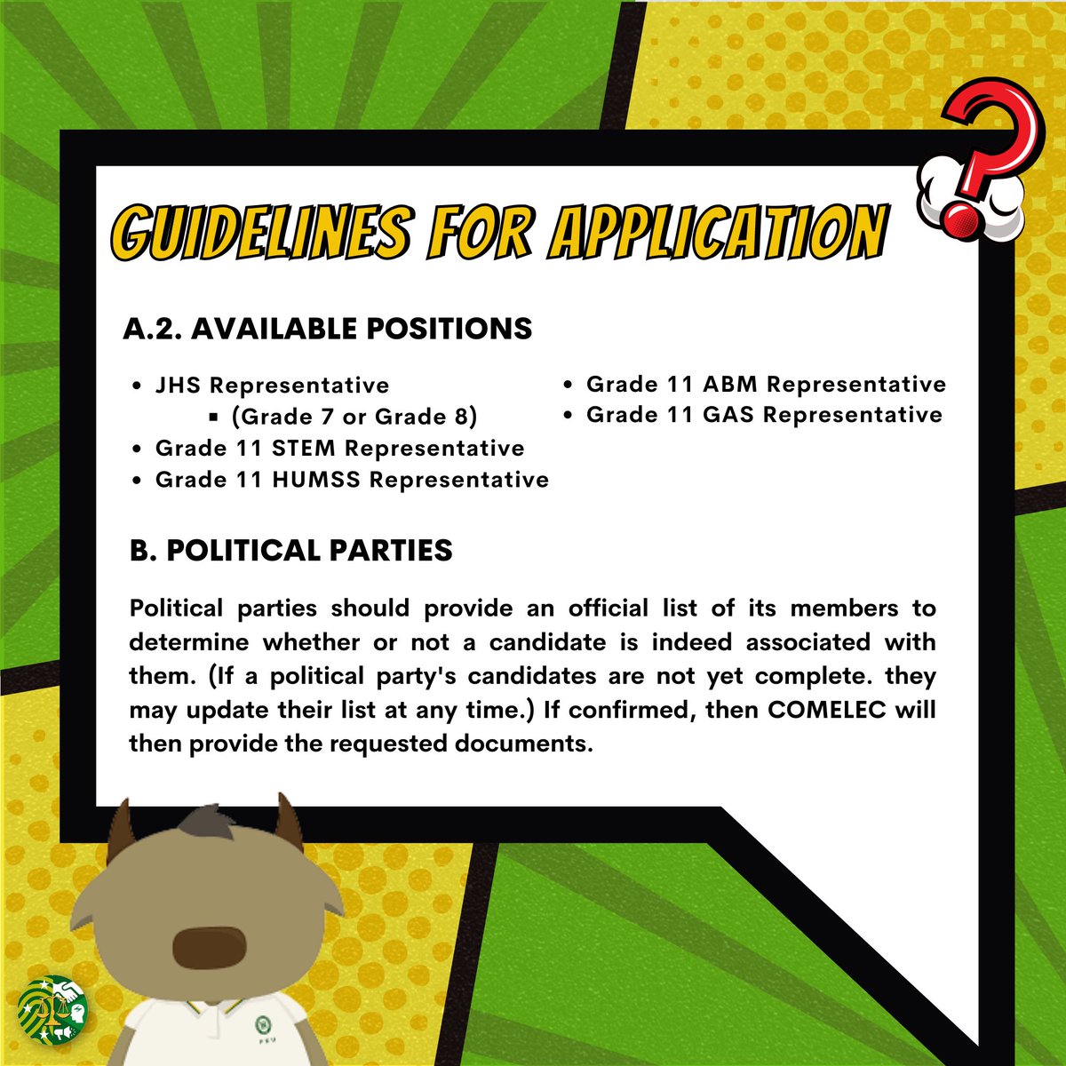 FEUHSCOMELEC's tweet photo. For those students who are interested and wants to be a part of the FEU HSSG, we would like to inform you that today, 𝐍𝐨𝐯𝐞𝐦𝐛𝐞𝐫 𝟐𝟓, 𝟐𝟎𝟐𝟐, is the start of submission of requirements and filing of your COC until 𝐃𝐞𝐜𝐞𝐦𝐛𝐞𝐫 𝟏, 𝟐𝟎𝟐𝟐 (𝐓𝐡𝐮𝐫𝐬𝐝𝐚𝐲; 12 nn) https://t.co/1Ky1gD2QPu