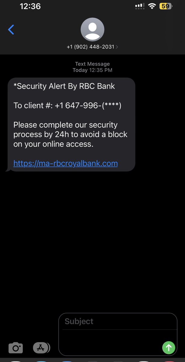 PremalDave's tweet photo. ⁦@RBC⁩ you may want to stop these spammers! Number in the image. https://t.co/9NuikwXGKs