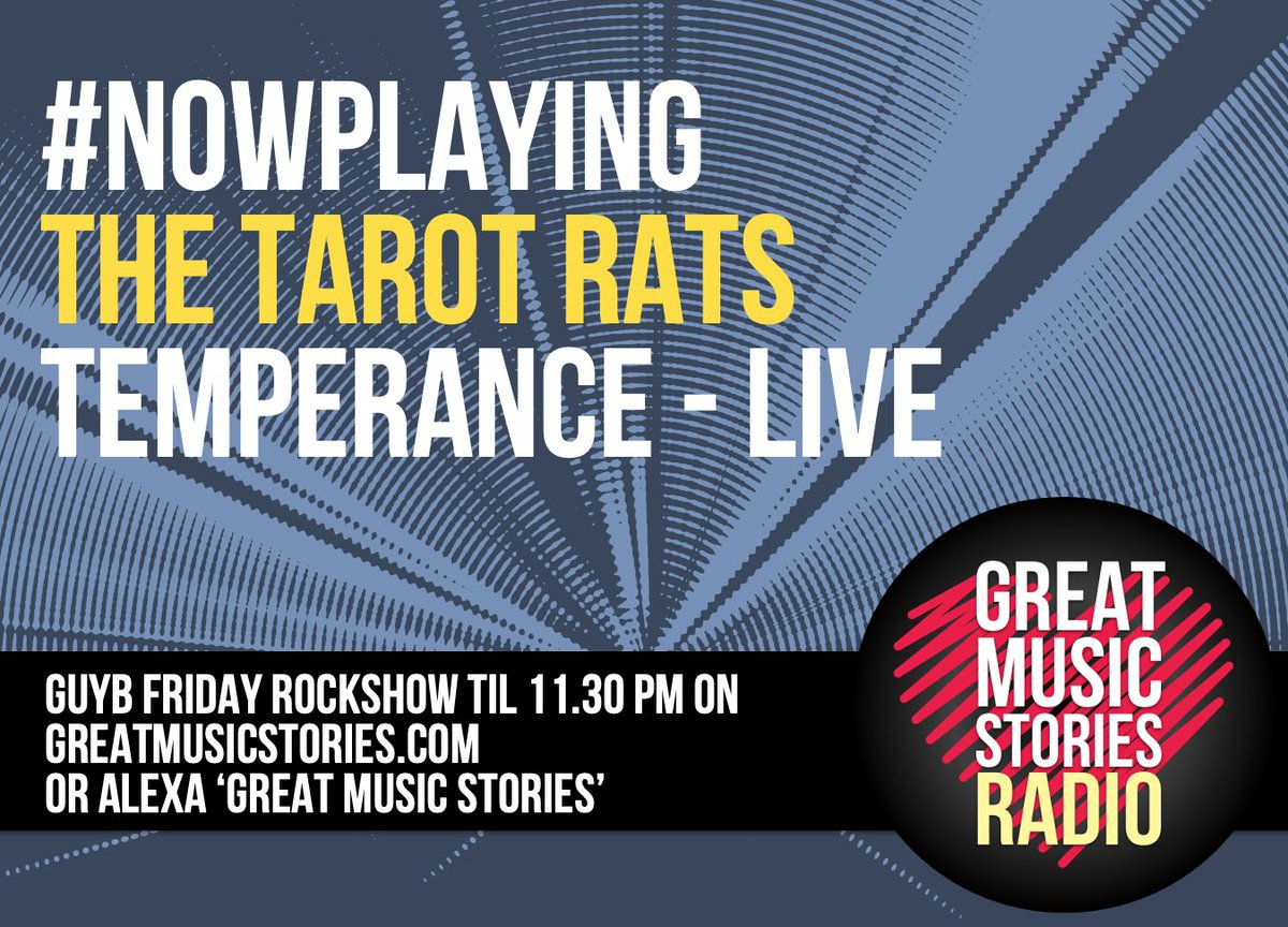 Super chill show tonight. Footie madness hits some areas of the UK but the music rolls on here. For Stevie some <a href="/tarot_rats/">Tarot Rats</a> - our long-standing rockshow go-to. #NowPlaying ‘Temperance’ live version. <a href="/WizardRiff/">RiffWizard</a> will be happy x
Fri rockshow til late ☮️😎💥🎄🍷