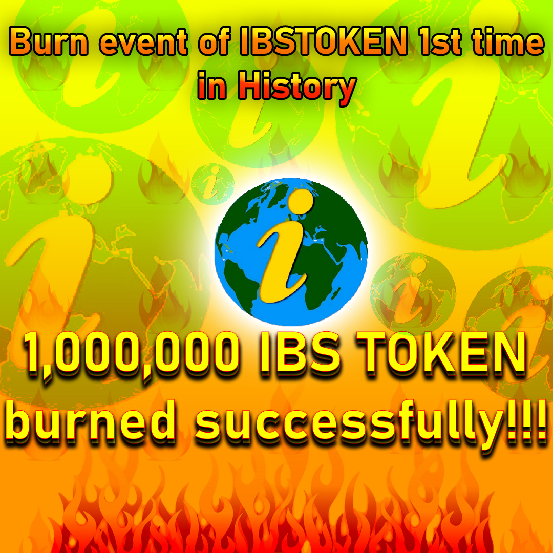 Zoom_provider1's tweet photo. HISTORY IS MADE!!!
1,000,000 IBS TOKEN BURNED
see here- https://t.co/WWKzj0Gzte

#ibs #ibs_to_the_moon #ibslove #ibs_is_in_binance #ibs_ATH #ibsmillionaire #ibs_token #ibstoken_millionaire #ibs_millionaire_in_2027 #ibs_community #ibs_bullrun #ibs_next_doge https://t.co/EduGbm7lPc