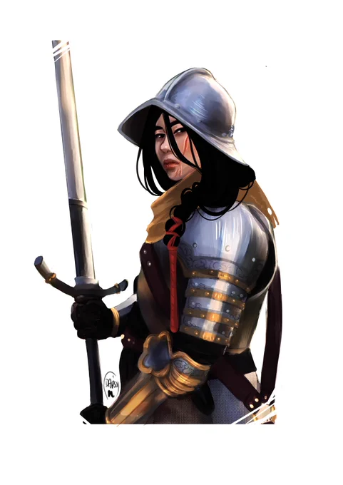 an other study an other woman in armor because yes! 