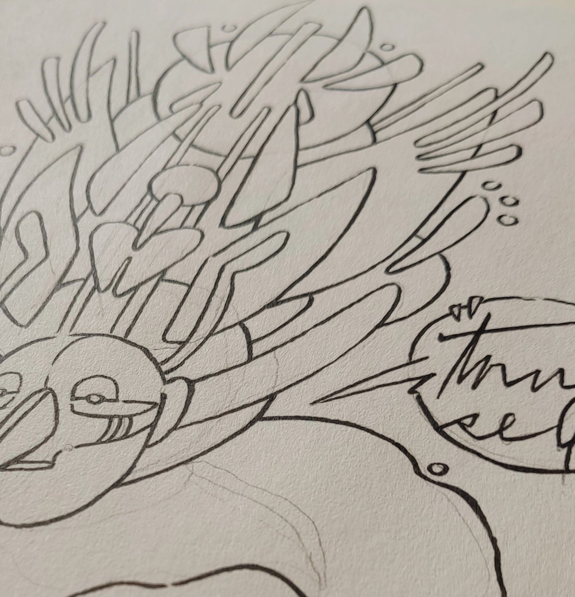 GM :) BD errrbody! 😎🌈🎼📸✍️🎨🌅☕
Morning sketch
#wip #INK #blackandwhite