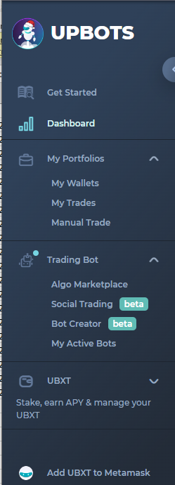 Ben_solfin's tweet photo. New on @UpBots ?
-> social copy trading in Beta (more to come next week)
-> new menu and improved navigation
-> UBXN bridge BSC done and SC staking pool ready

$UBXT $UBXN https://t.co/A57nmtkAcc