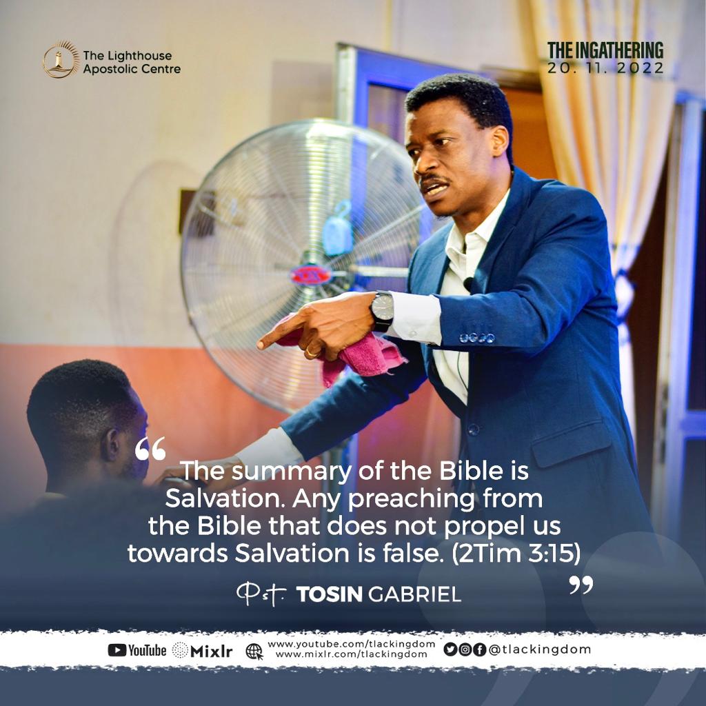 tlackingdom's tweet photo. Excerpts from the ministration of God's word through his servant Pastor Tosin Gabriel at The Ingathering 20-11-2022
#PstTosinGabriel
#TheIngathering
#tlackingdom https://t.co/0oUjrTKQYA