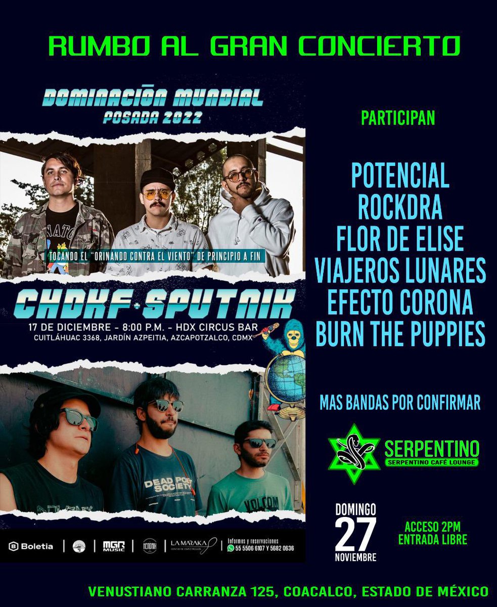 Para toda la gente hermosa de Coacalco que no pudo venir a CDMX nos vemos el domingo !!!!