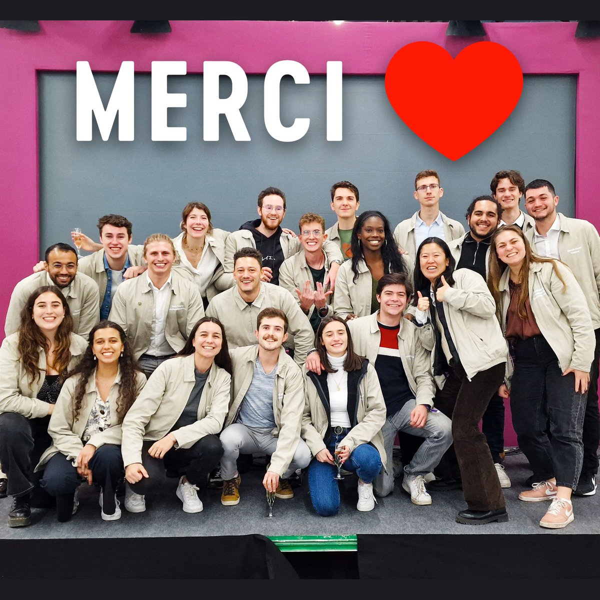 [CLAP DE FIN 🙌 - FORUM AM 2022]

Ca y est ! Après des mois de préparation et une journée de mardi riche en émotion pour toute l'équipe, nous tenons à tous vous remercier pour cette édition du Forum 2022 ! 😍
