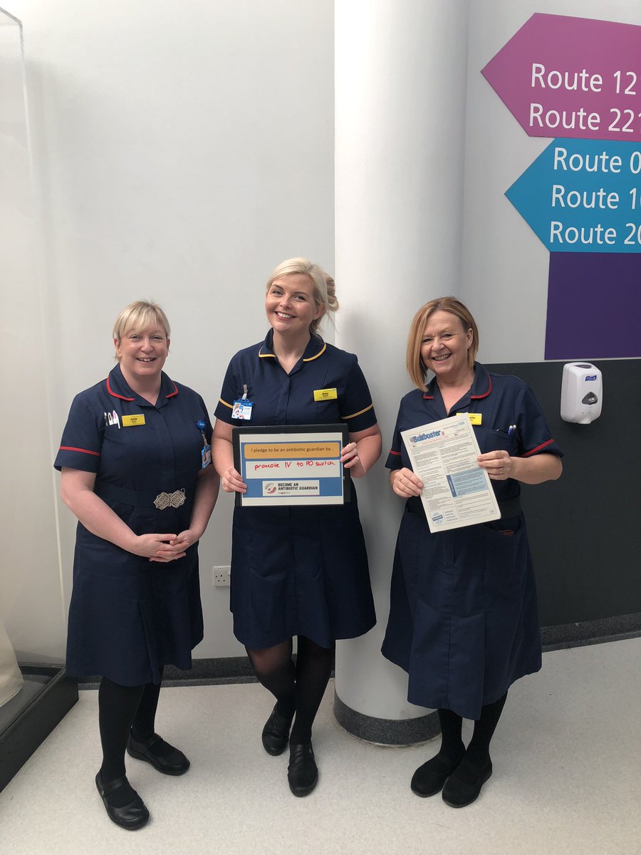 DCNO_Amy's tweet photo. It’s been fantastic to see the activity @WalsallHcareNHS for #AMS this week. Let’s keep it going #StartSmartThenFocus #IVtoPO https://t.co/y2Fb56GAgO