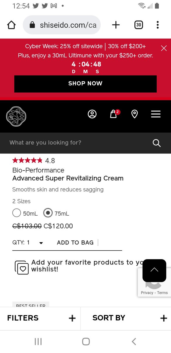 Monkeyfeets1's tweet photo. Ok @Shiseido_Canada  whats up with that? https://t.co/F8Q2GOgi06