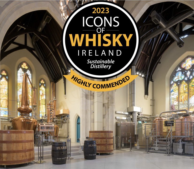 Great News to share from the Icons of Whiskey Awards Ireland 2023. 

Pearse Lyons Distillery received the Highly Commended Award in the Sustainable Distillery Category. 

This is a great achievement for the whole team 🙌

#Iconsofwhisky #PearseLyonsDistillery #PearseIrishWhiskey